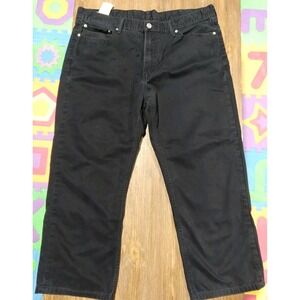 Levi's 514‎ Jeans Men's 40x32 Actual 38x25 Black Casual Straight Leg Denim